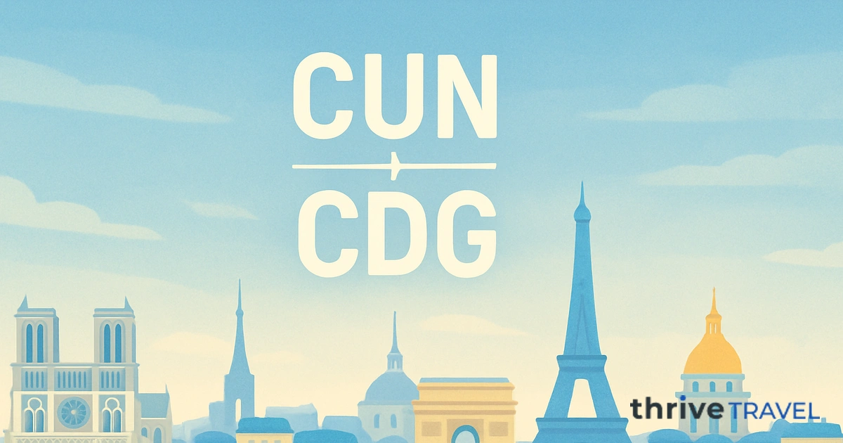 Cancun to Paris