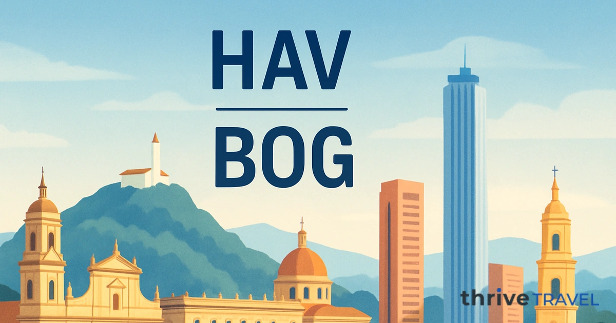Havana to Bogota