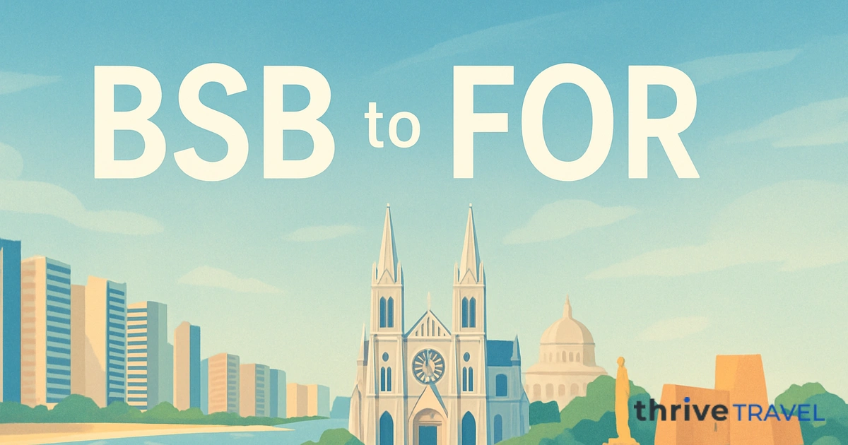 Brasília to Fortaleza