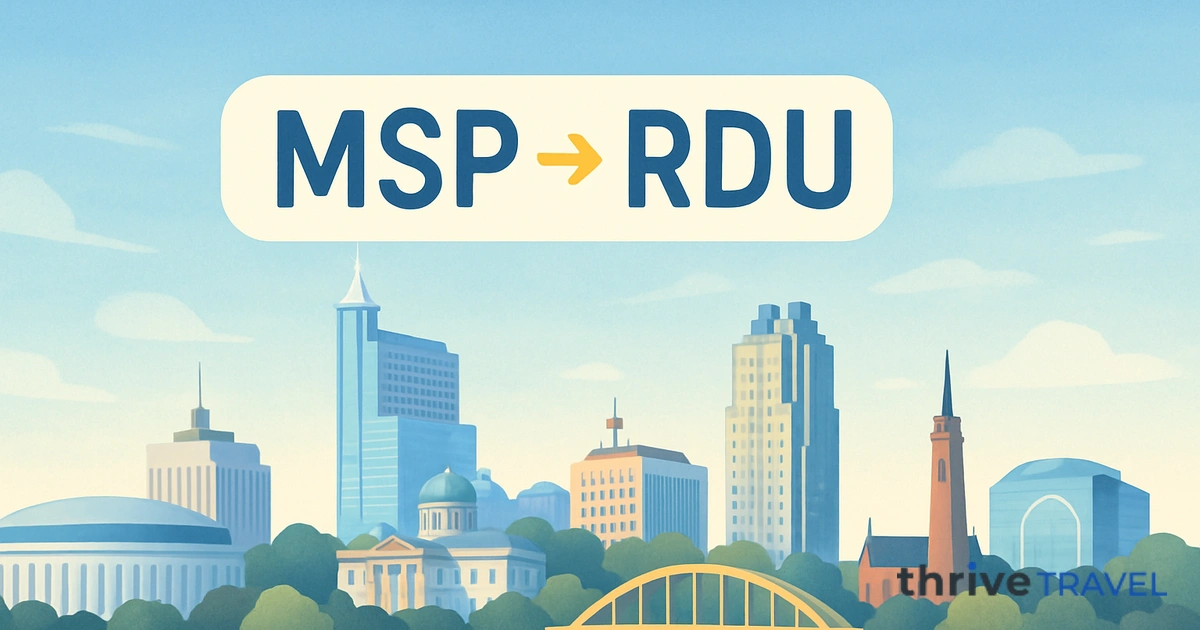 Minneapolis to Raleigh