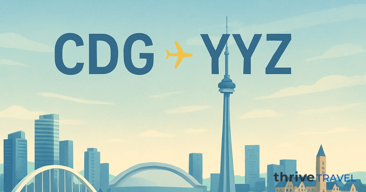 Paris to Toronto