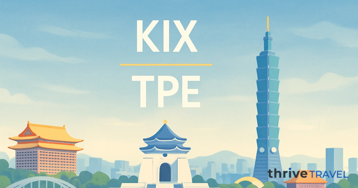 Osaka to Taipei