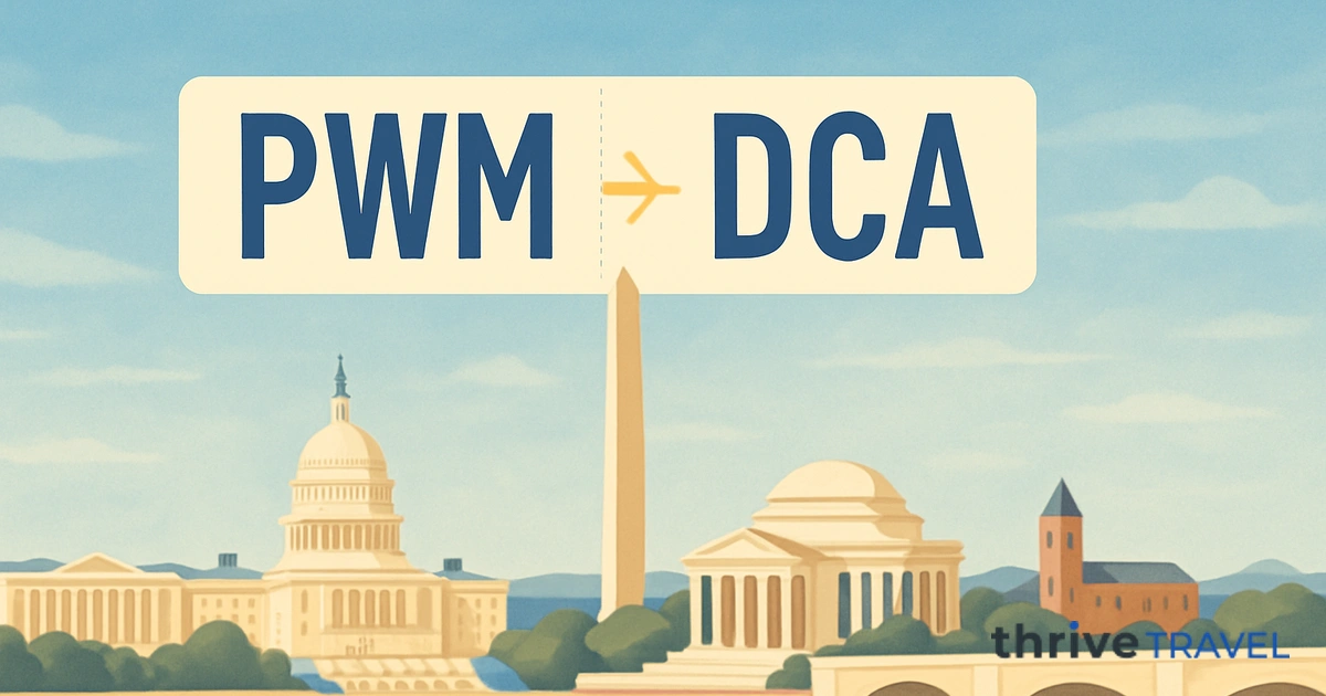 Portland to Washington