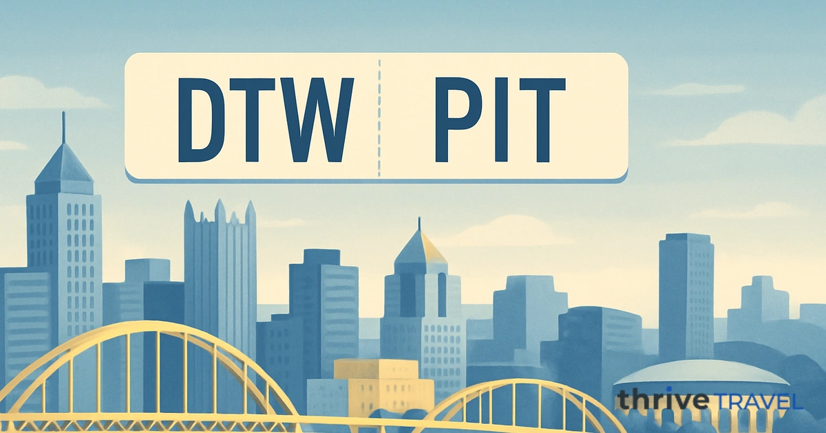 Detroit to Pittsburgh