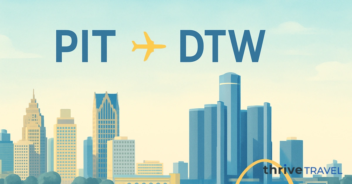 Pittsburgh to Detroit