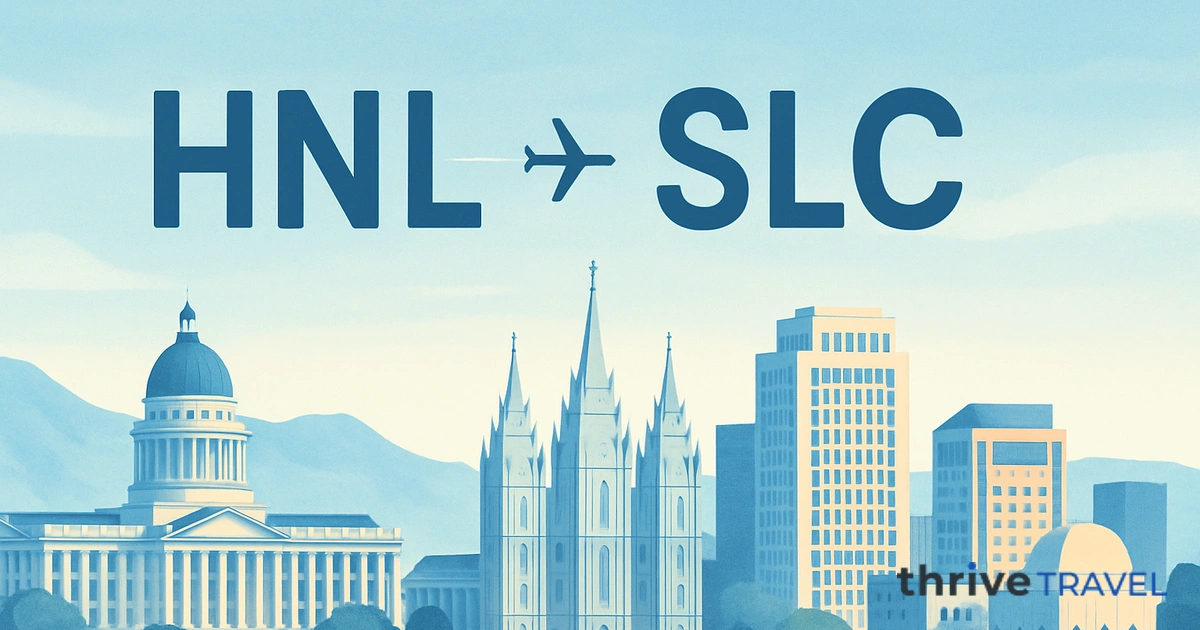 Honolulu to Salt Lake City