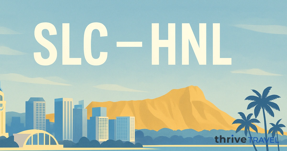 Salt Lake City to Honolulu