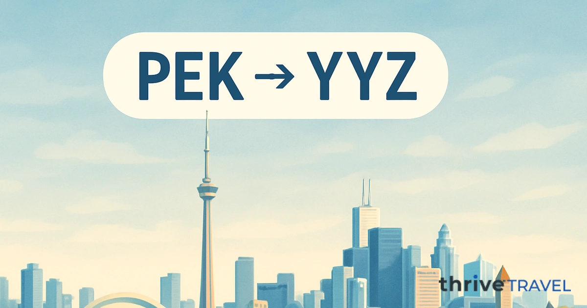 Beijing to Toronto