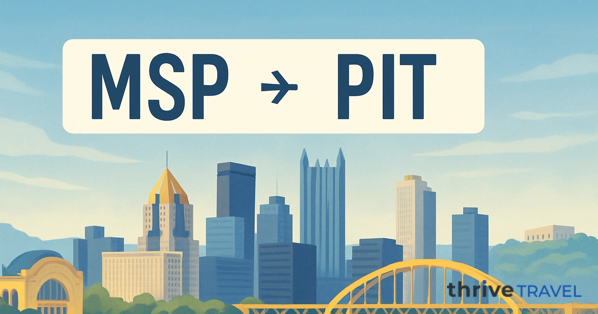 Minneapolis to Pittsburgh