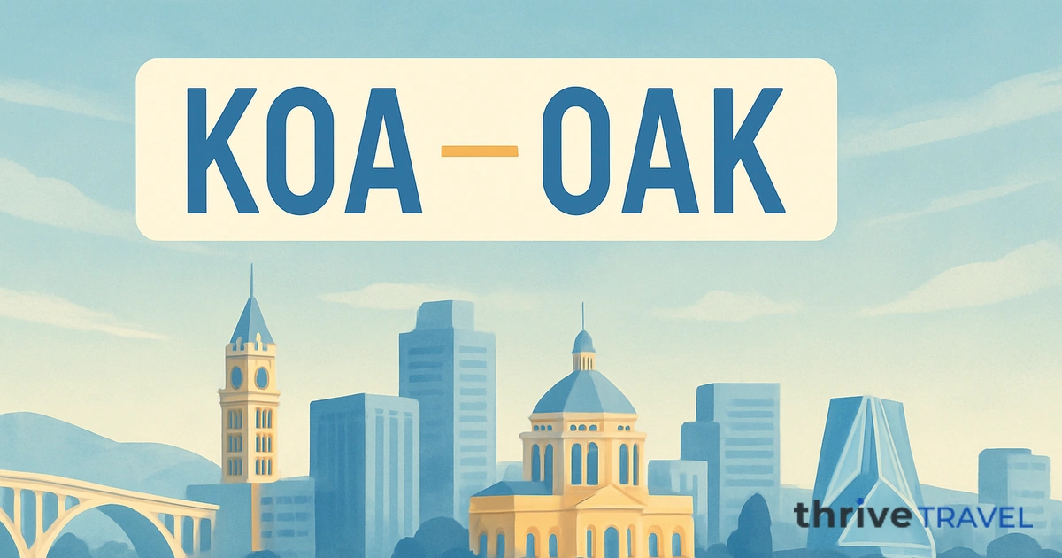 Kona to Oakland