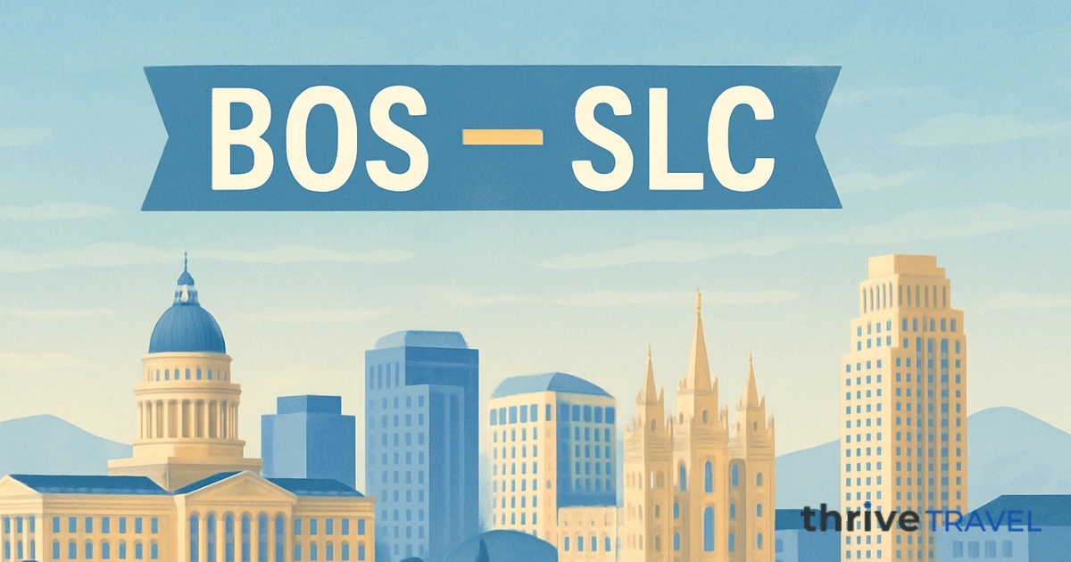Boston to Salt Lake City