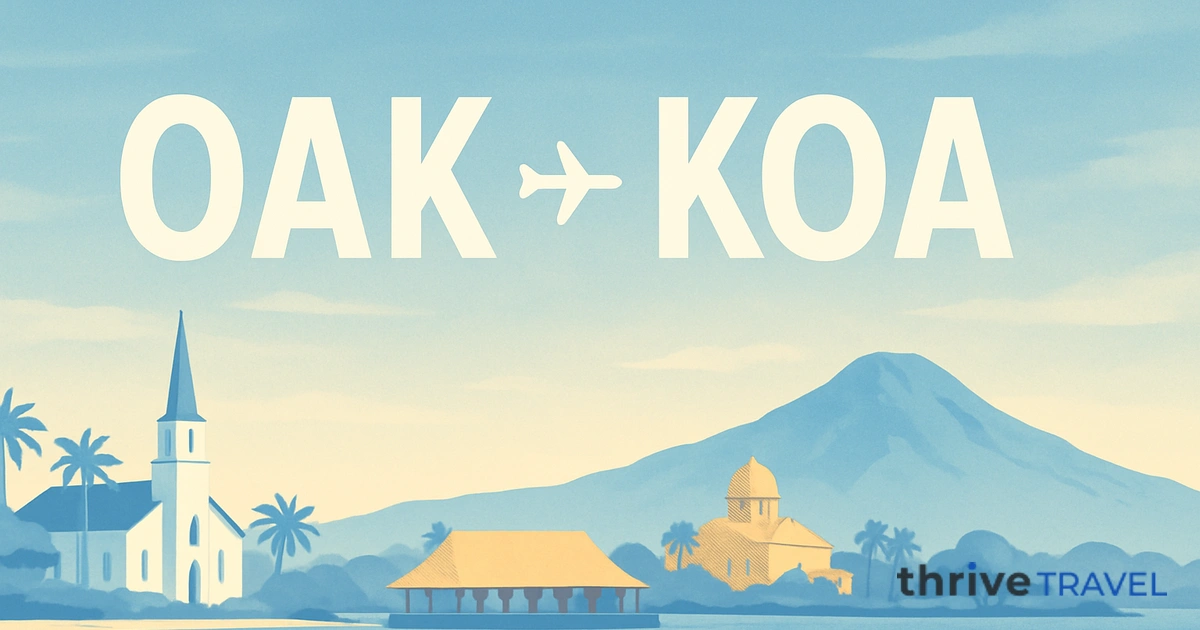 Oakland to Kona