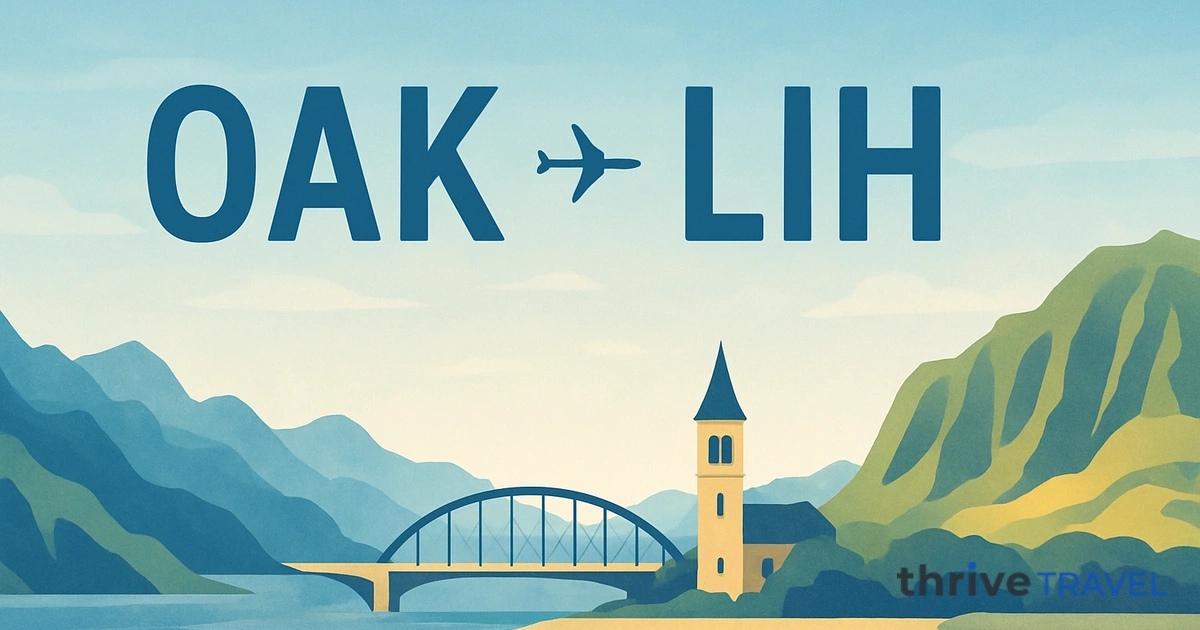 Oakland to Lihue