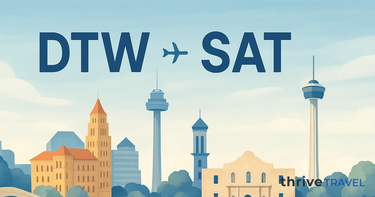 Detroit to San Antonio