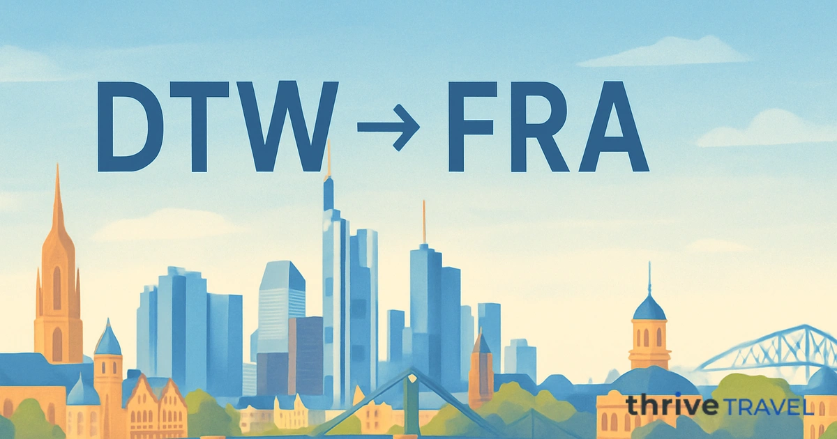 Detroit to Frankfurt