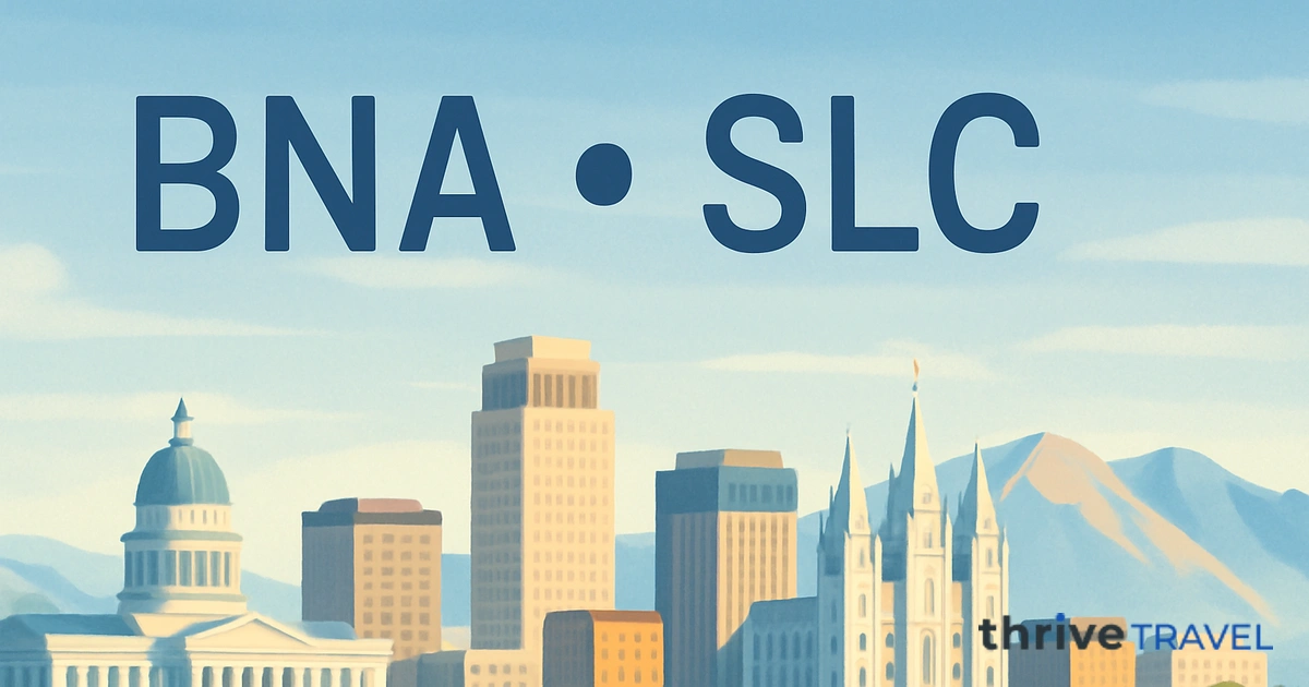 Nashville to Salt Lake City