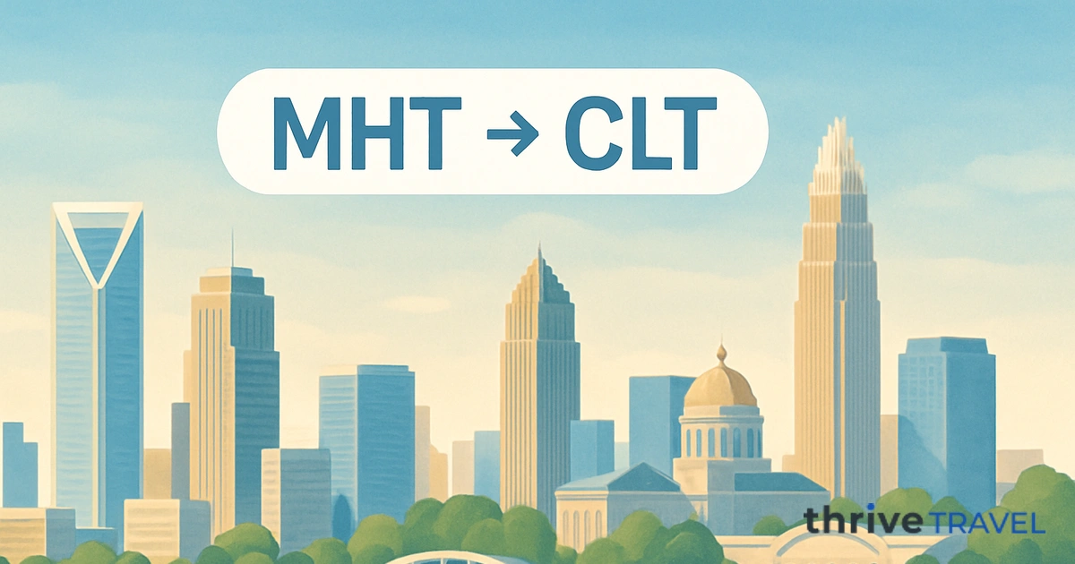 Manchester to Charlotte