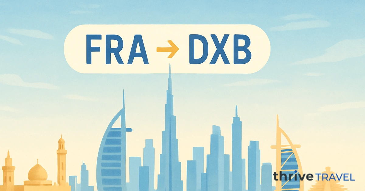 Frankfurt to Dubai
