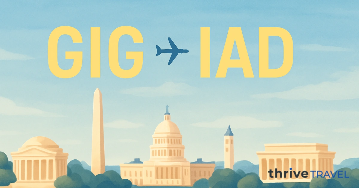 Rio de Janeiro to Washington