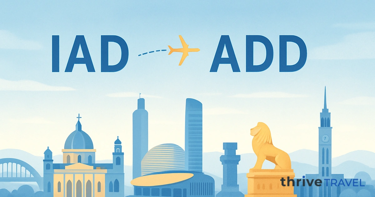 Washington to Addis Ababa
