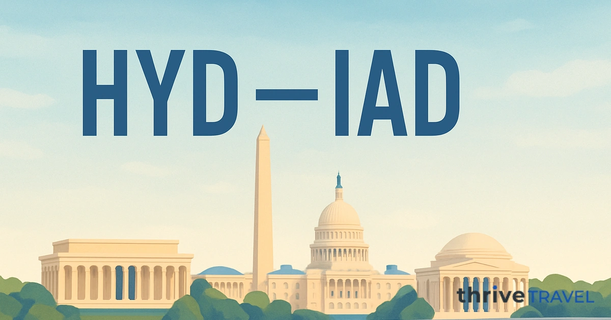 Hyderabad to Washington