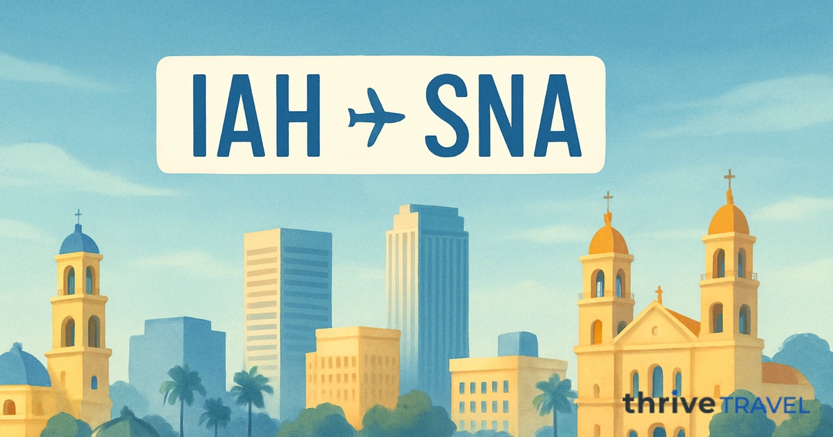 Houston to Santa Ana