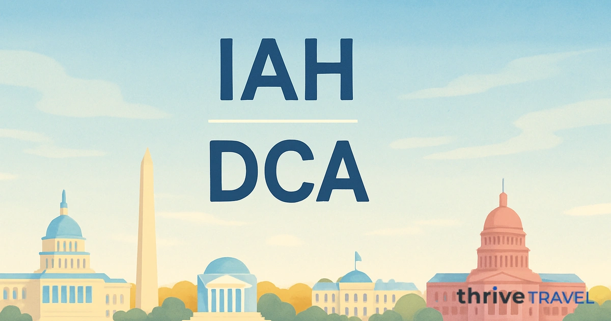 Houston to Washington D.C.