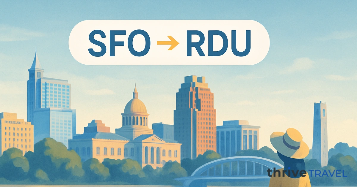 San Francisco to Raleigh