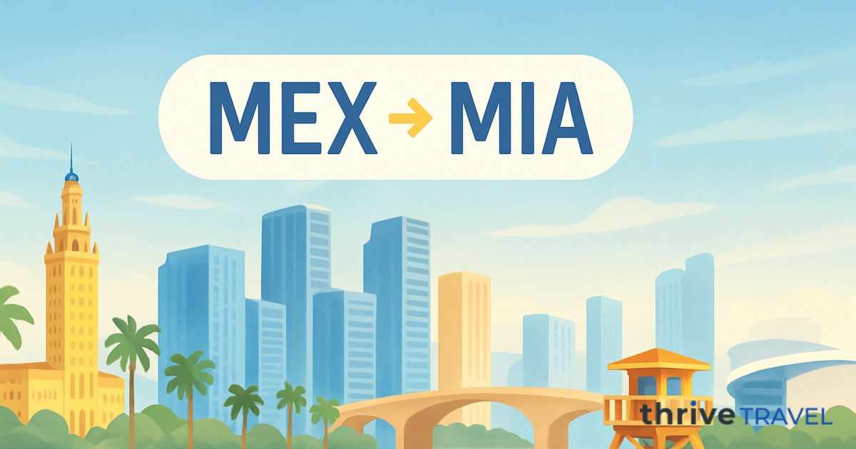 Mexico City to Miami