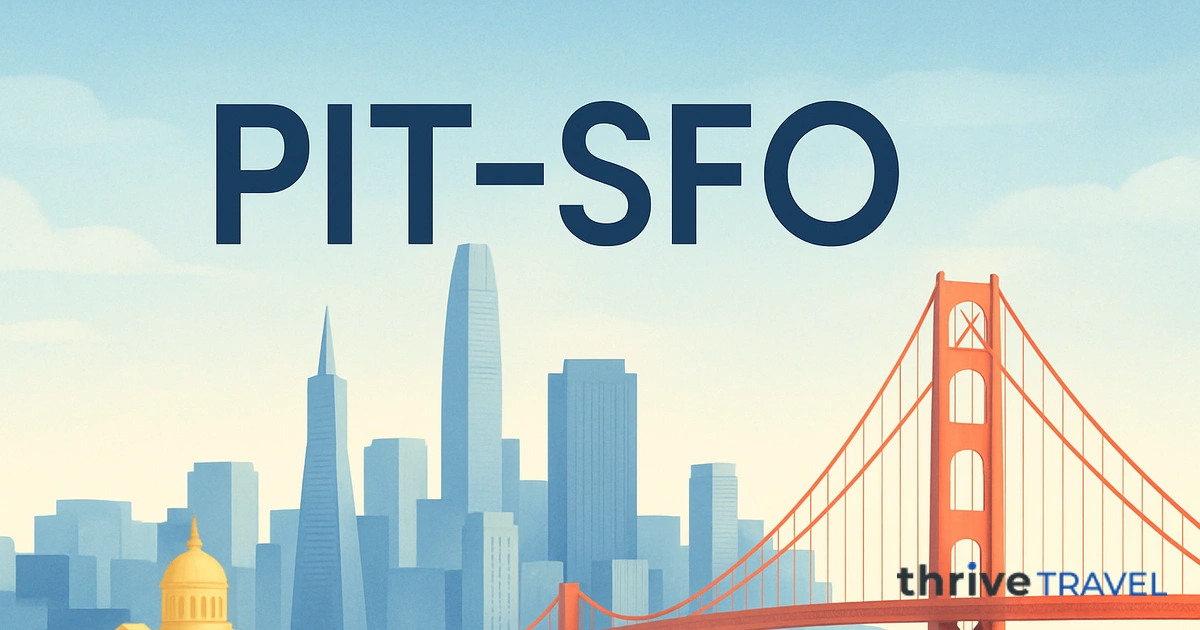 Pittsburgh to San Francisco