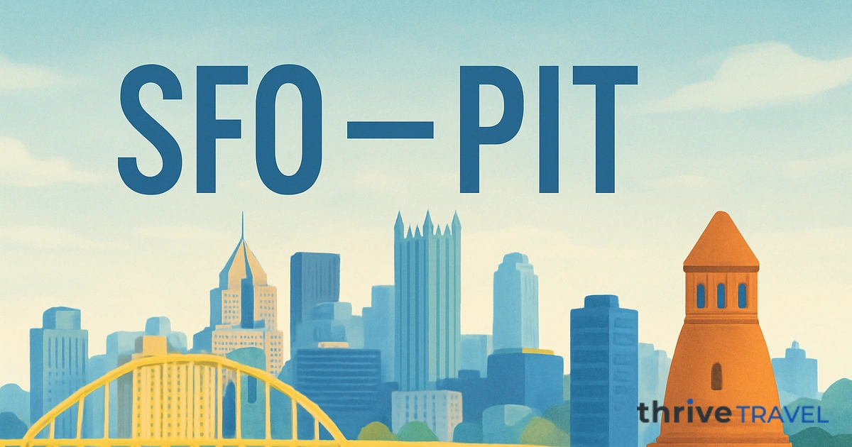 San Francisco to Pittsburgh
