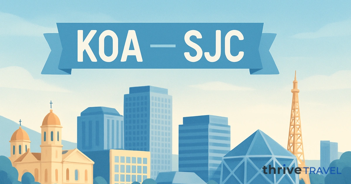 Kona to San Jose