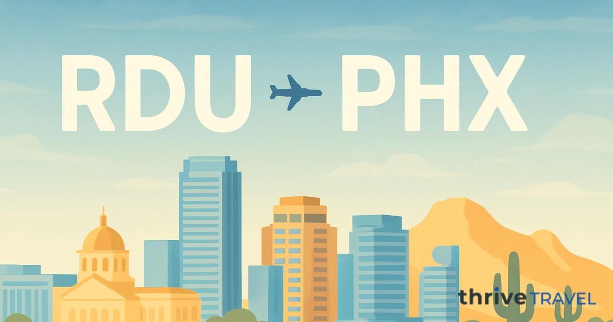 Raleigh to Phoenix