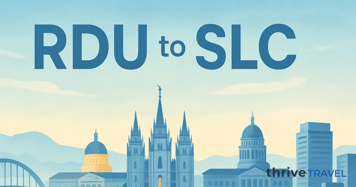 Raleigh to Salt Lake City