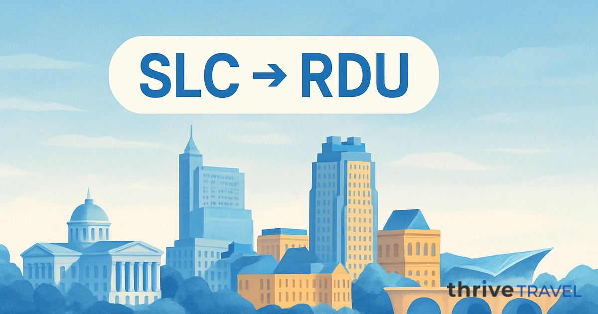 Salt Lake City to Raleigh