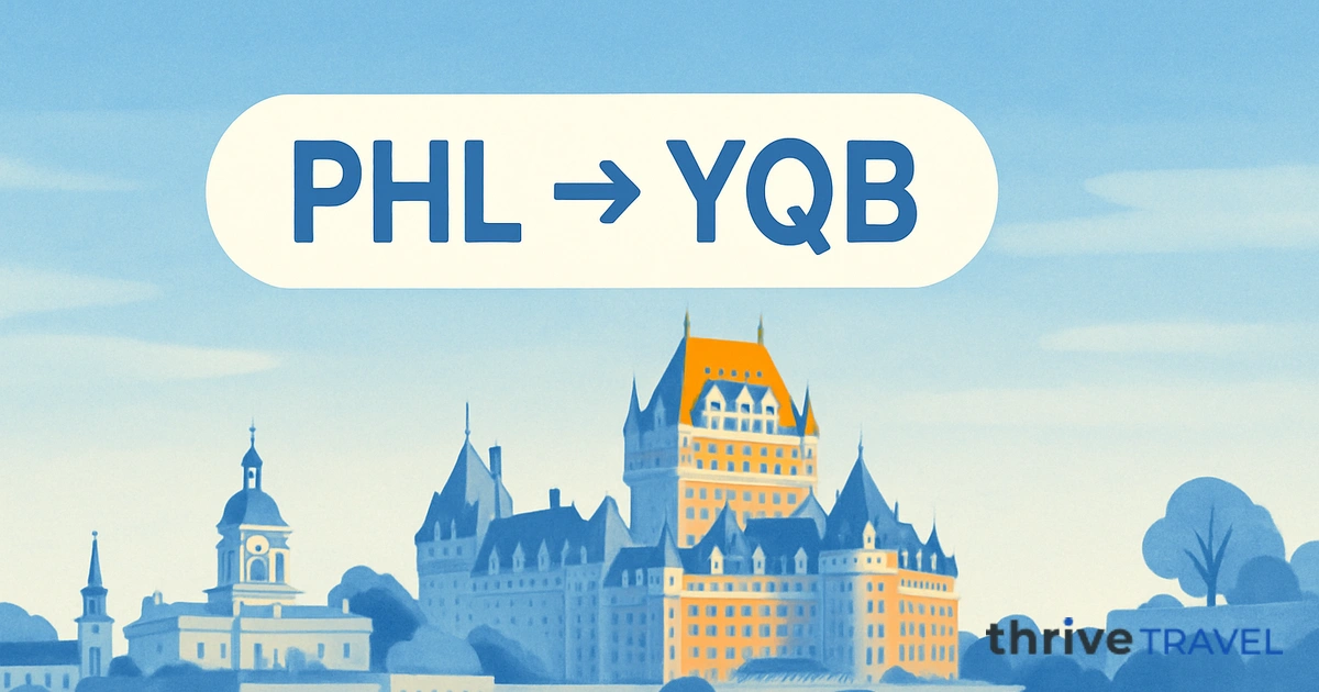 Philadelphia to Quebec City