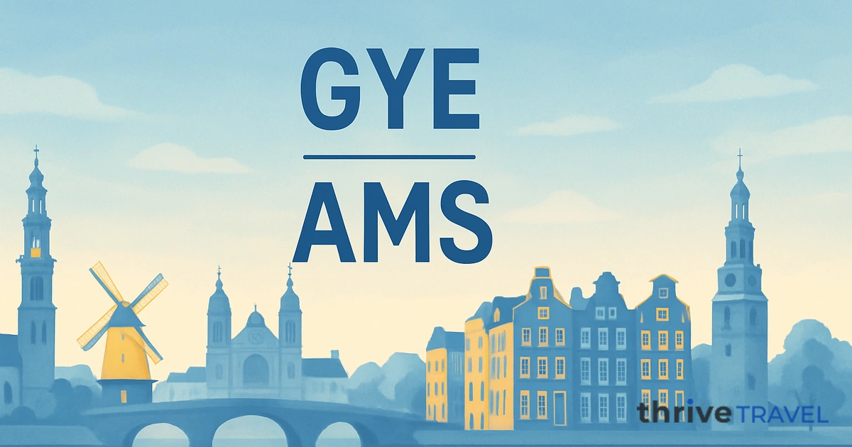 Guayaquil to Amsterdam
