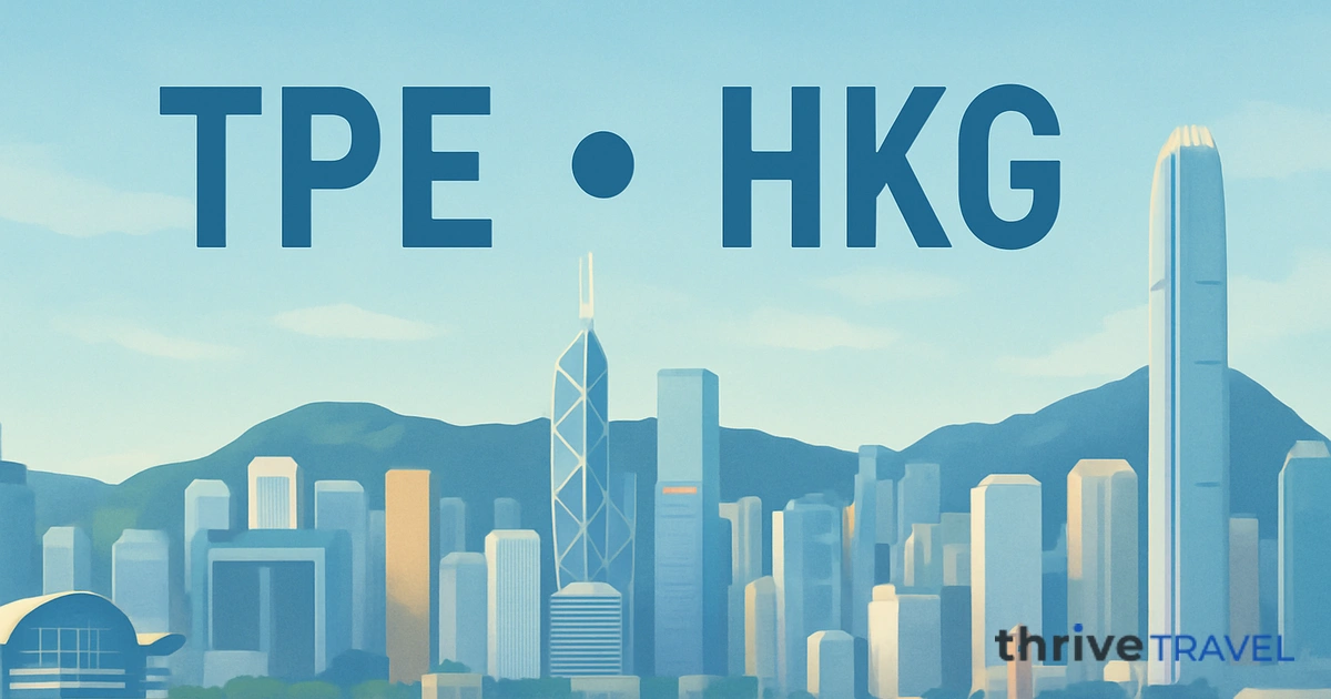 Taipei to Hong Kong