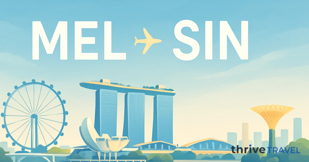 Melbourne to Singapore