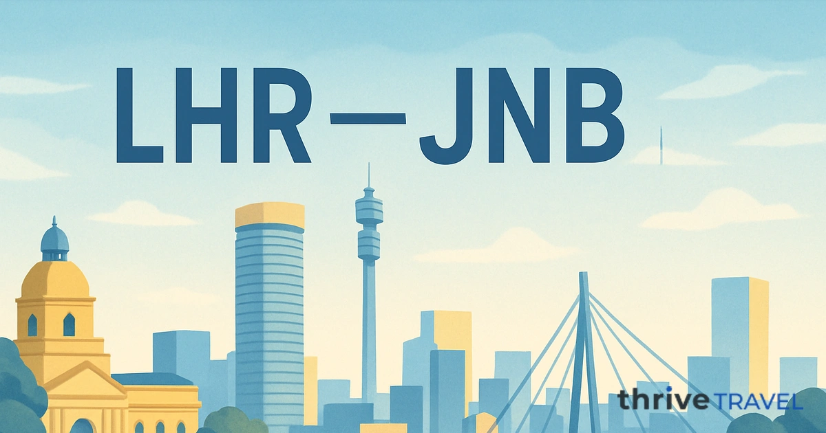 London to Johannesburg