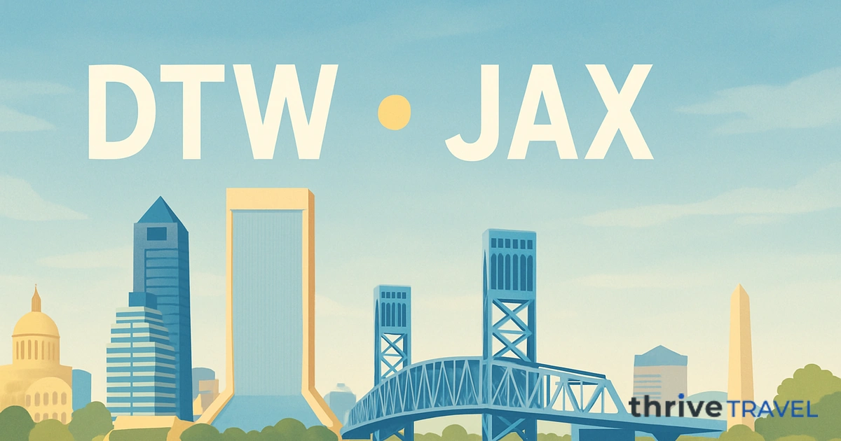 Detroit to Jacksonville