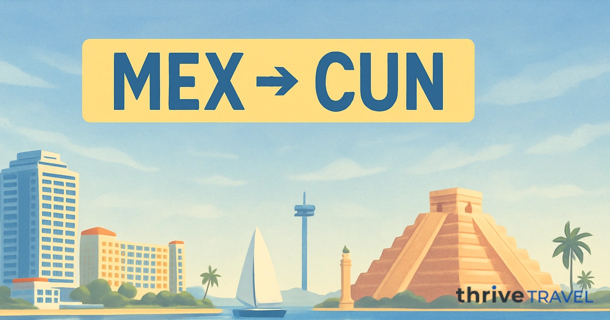 Mexico City to Cancun