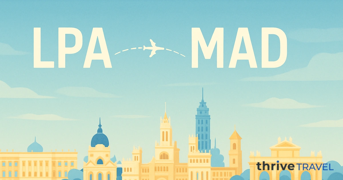 Las Palmas to Madrid
