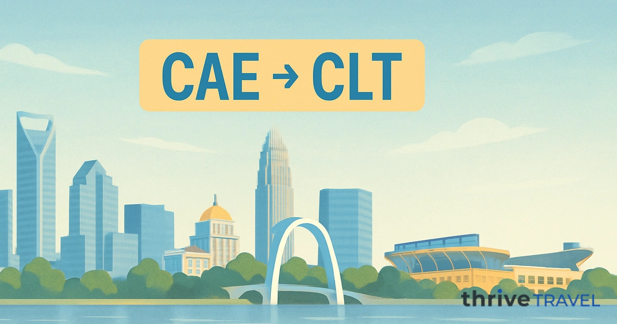 Columbia to Charlotte