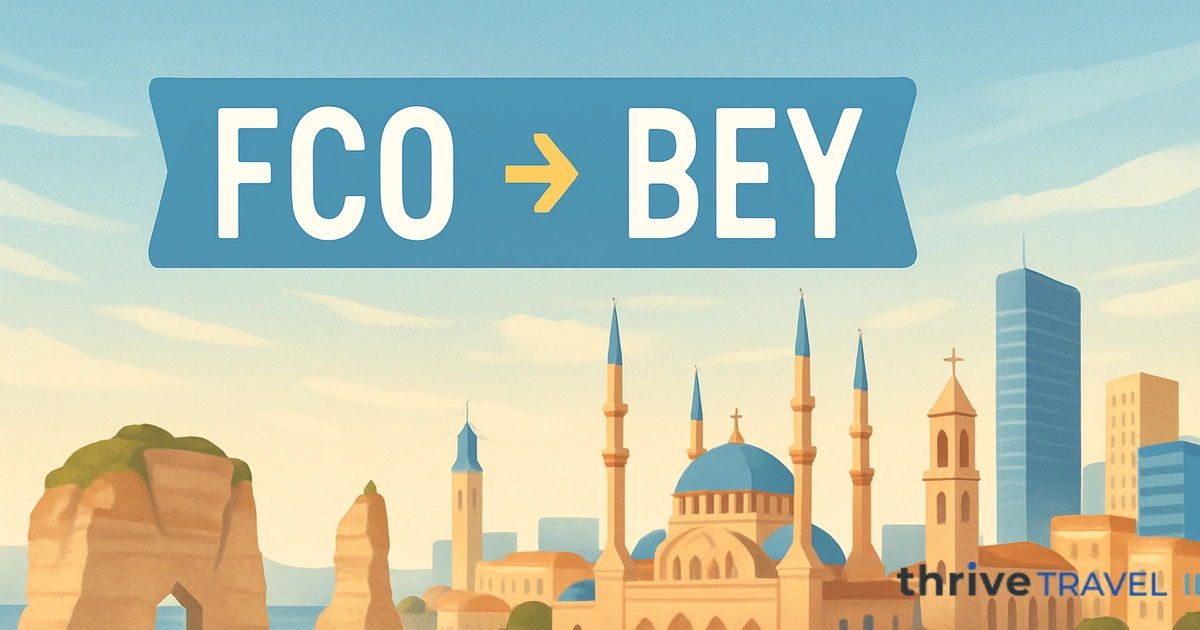 Rome to Beirut