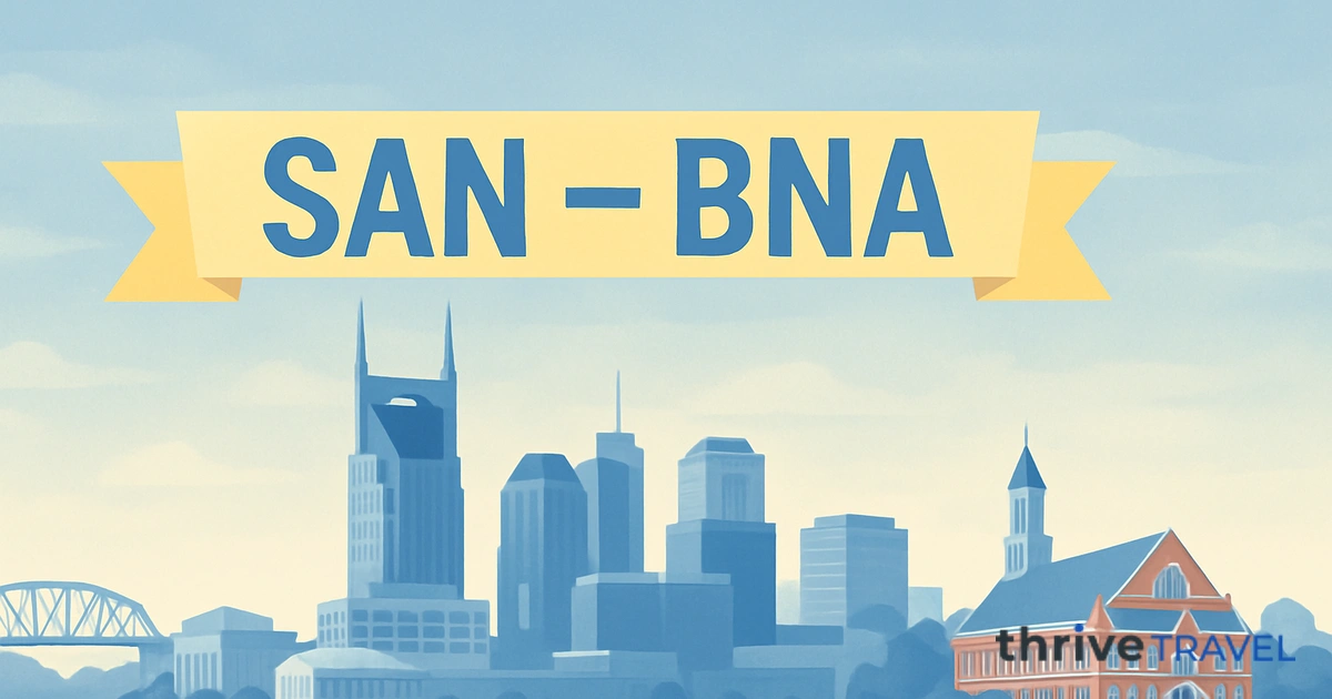 San Diego to Nashville