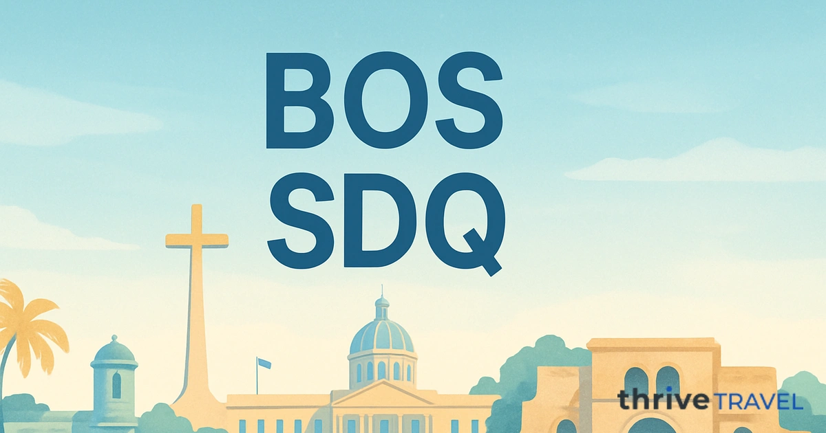 Boston to Santo Domingo