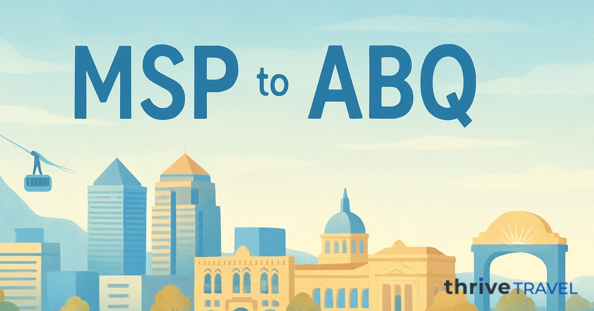 Minneapolis to Albuquerque
