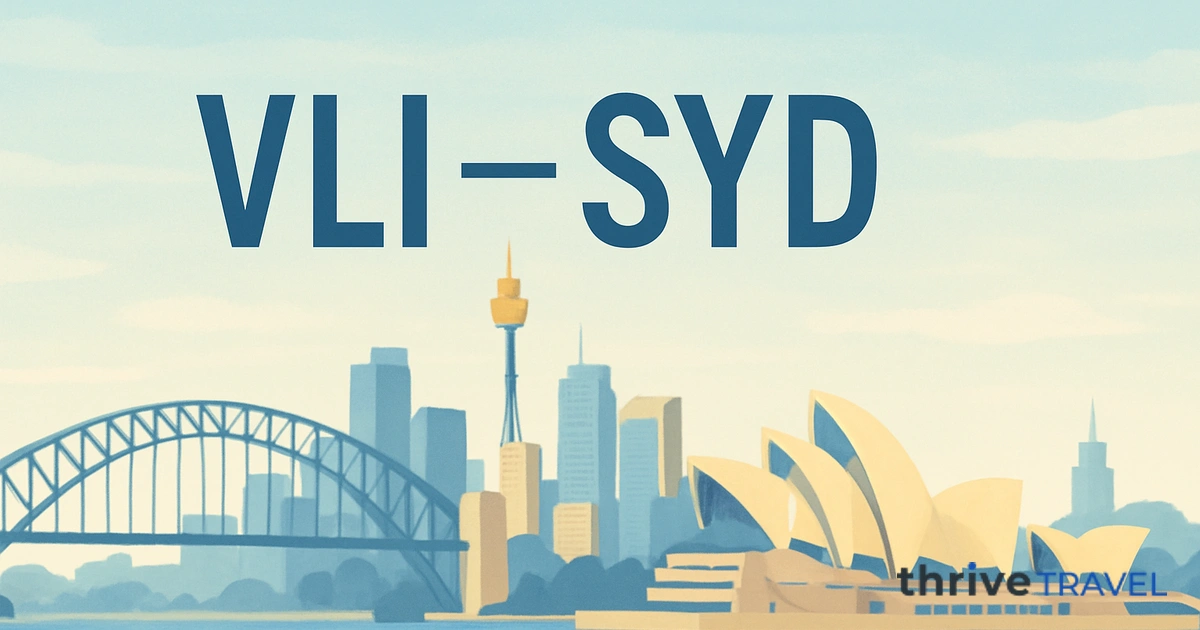 Port Vila to Sydney