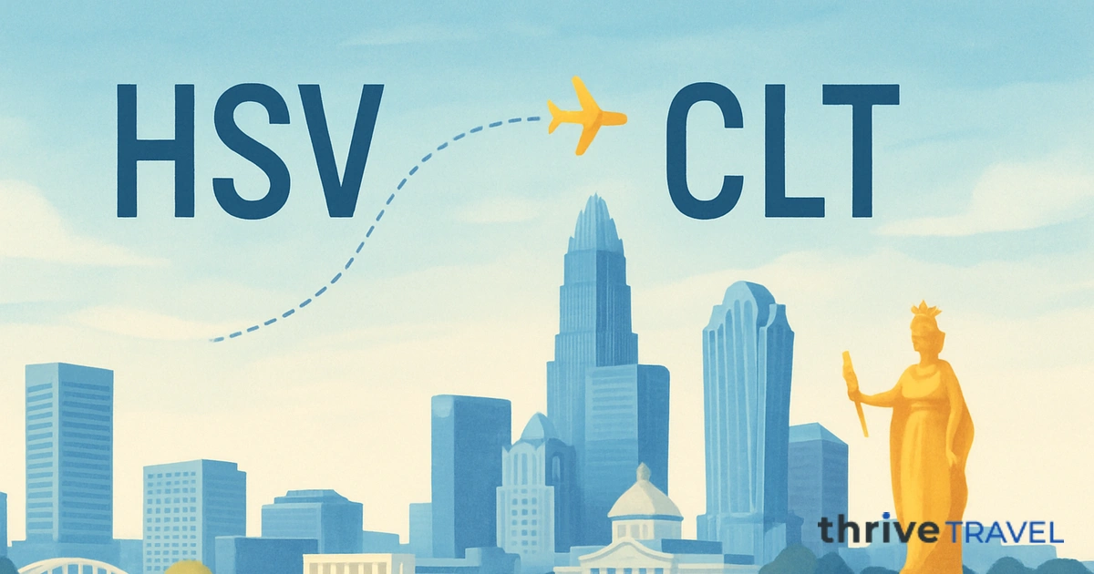 Huntsville to Charlotte